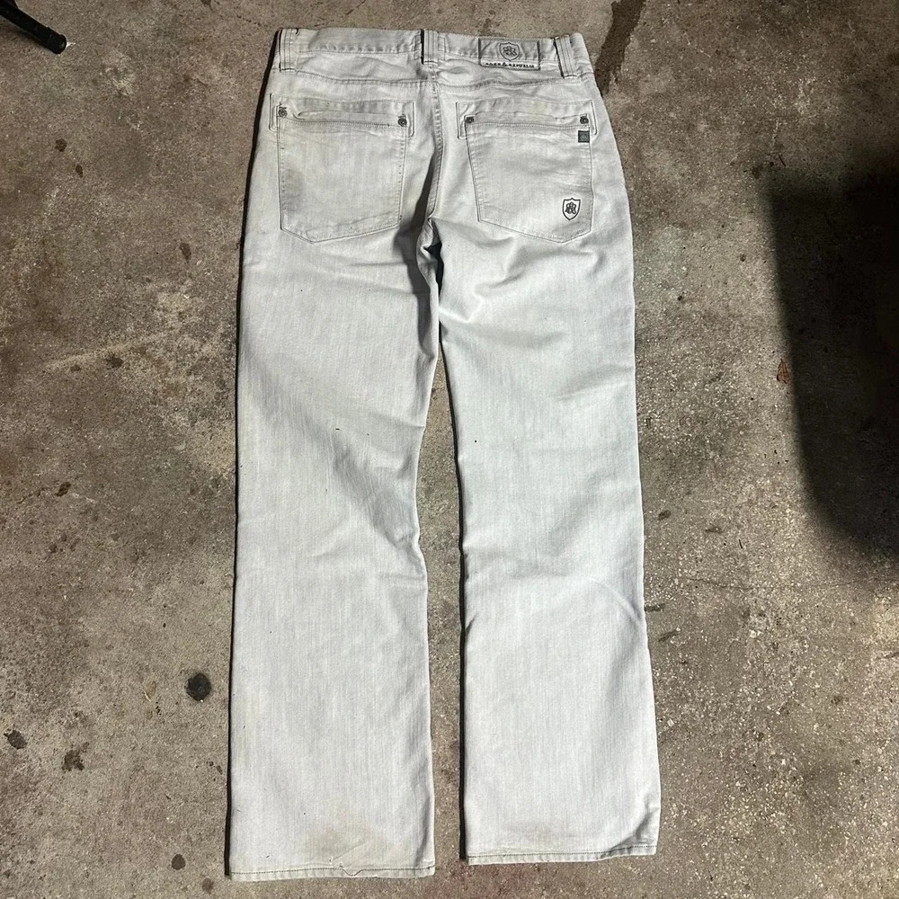 Rock & Republic Y2K Stone Light Wash Loose Fit Straight Leg Jeans Size 34x32